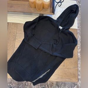 Victoria’s Secret Hooded Black Tunic Sweater